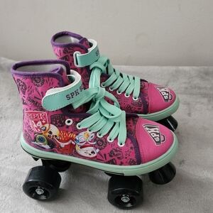 Shopkins Pink and Mint Roller Skates